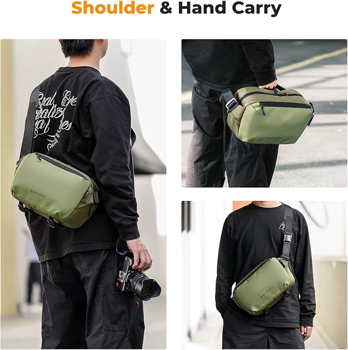 K&F Concept 2 in 1 Sling Bag Everyday Shoulder Bag & Multifunction Photography - Image 6