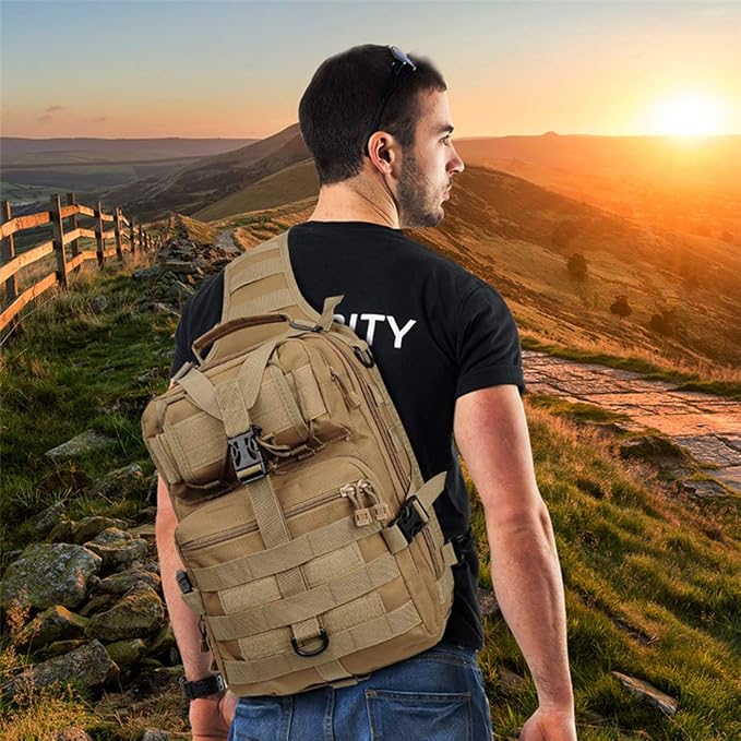 hopopower Tactical Sling Bag Pack Military Rover Shoulder Backpack EDC Assault - Image 7