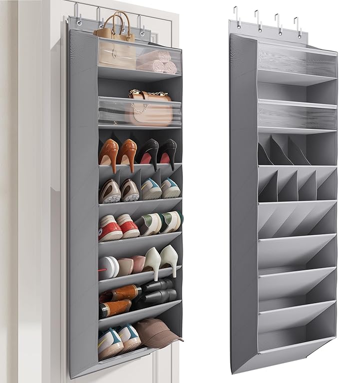 Over the Door Shoe Organizer for Closet, Shoes Rack by Mefirt