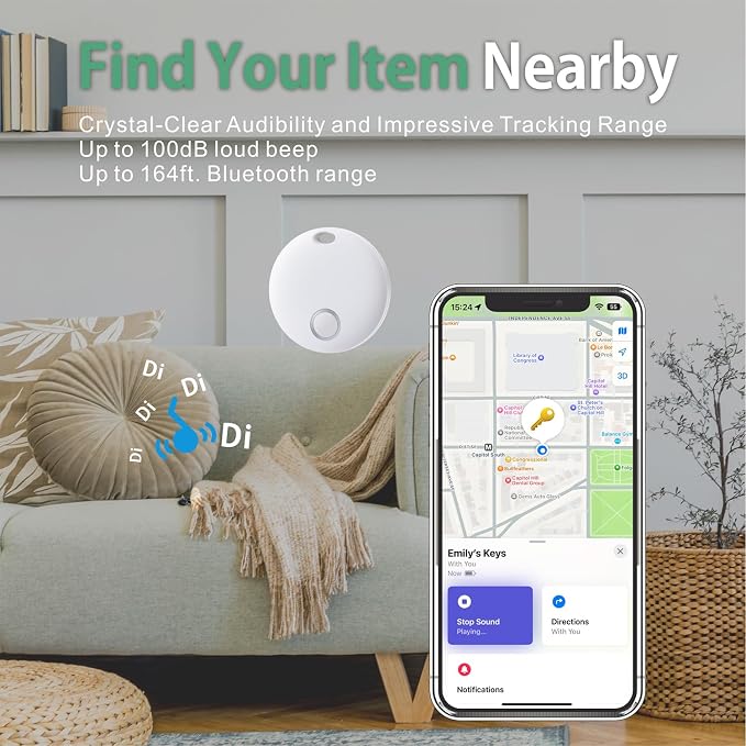 Reyke Smart Tag, Works with Apple Find My, Item Locator - Image 5