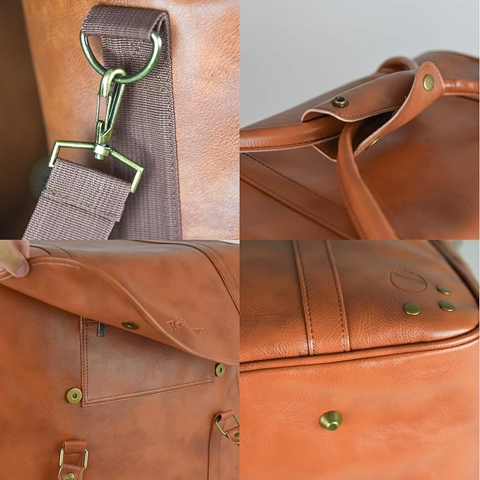 Freshore® 6 Wine Bottles Carrier Leather Bag - Image 9