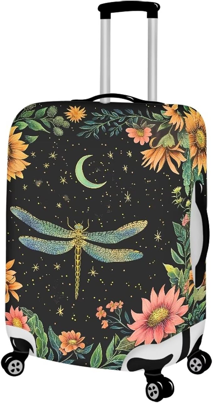 Dragonfly Luggage Cover for Womenn Girl Anti-Scratch Suitcase Covers Fit 26-29 - Image 2