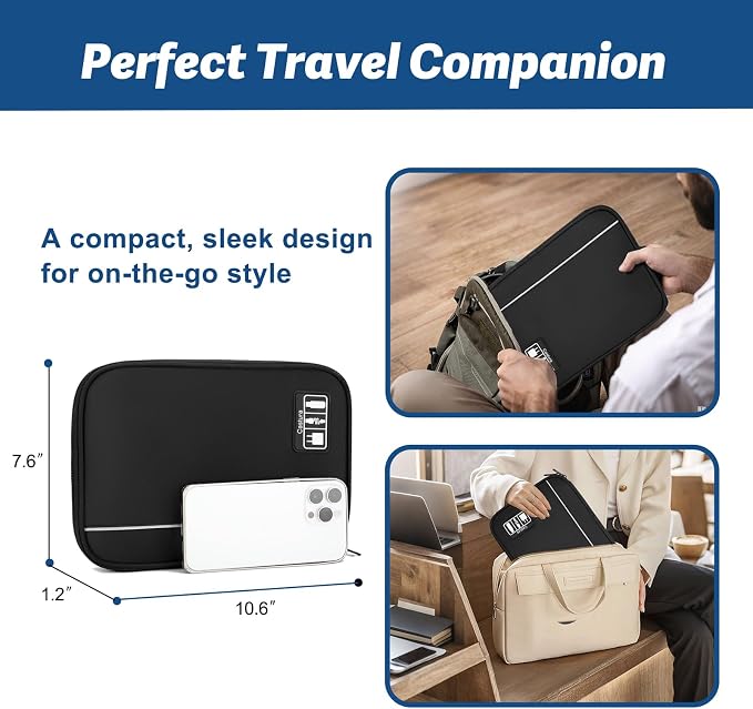 Electronic Organizer Travel Case, All-in-One Portable Cable Organizer Bag - Image 2
