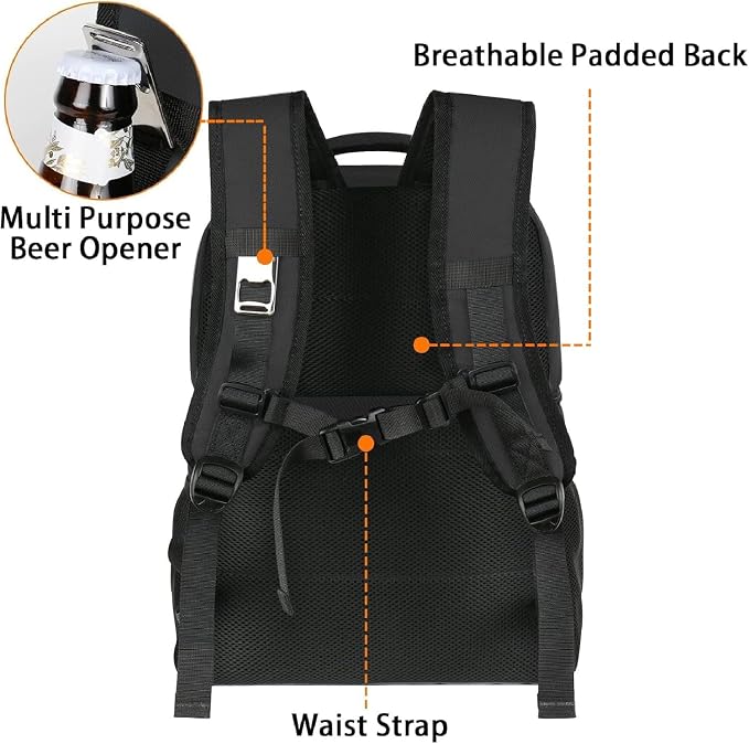 MATEIN Cooler Backpack, 26 Cans Insulated Lunch Backpack - Image 4