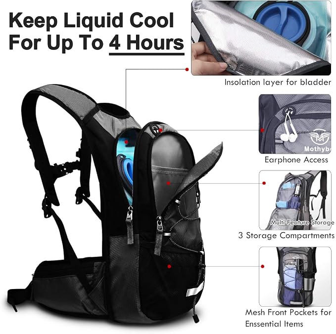 Insulated Hydration Backpack Pack - Image 4