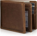 Mens Wallet Genuine Leather Bifold RFID Blocking Wallet by Artpaxy
