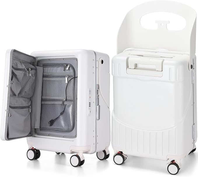 20 Inch Ride on Luggage with Seat by Bulyoou