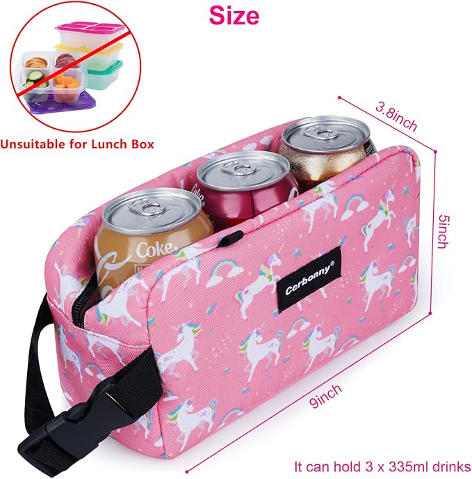 Cerbonny Small Insulated Cooler Bag, 2.2L Meal Holder - Image 2
