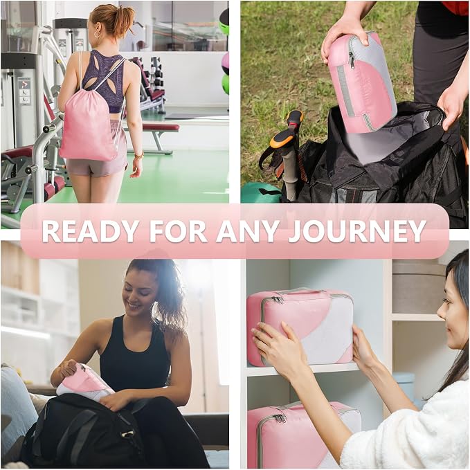 8 Set Packing Cubes for Travel, Gifts for Women Mom, Anti-Tearing Suitcase - Image 6