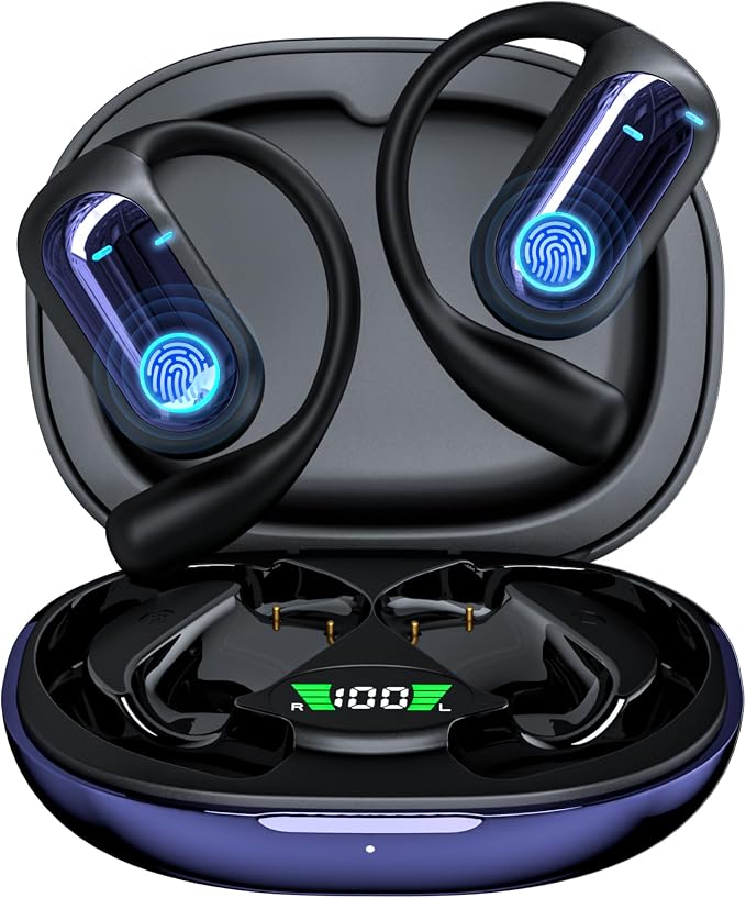 168 Languages AI Live Translation Earbuds, 4-in-1 Smart Mode Bluetooth 5.4 by Unknown
