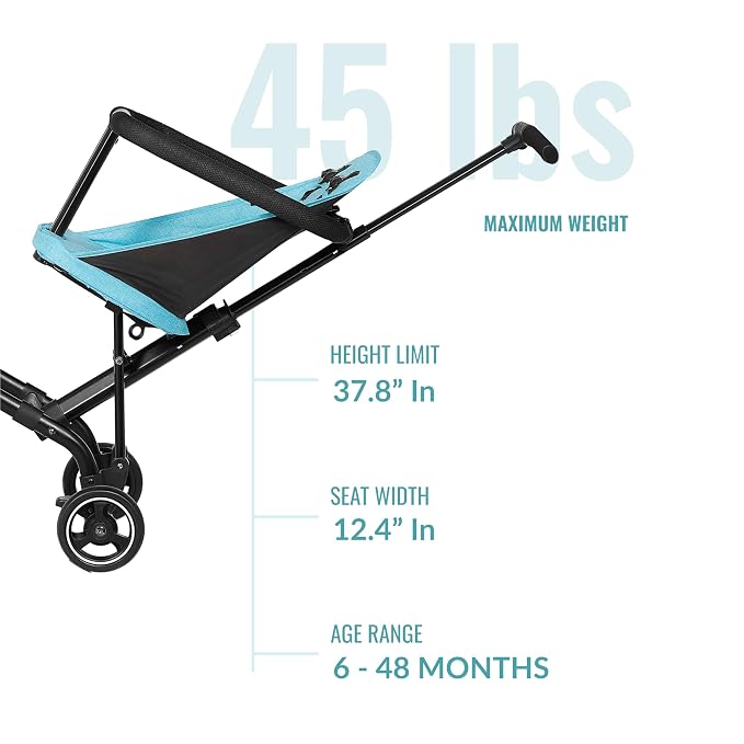 Dream On Me Lightweight and Compact Coast Rider Stroller - Image 3