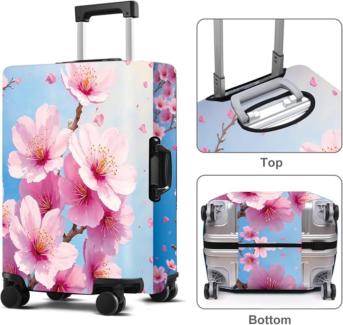 Luggage Cover Washable Suitcase Protector Anti-Scratch, Stretchable Fit - Image 3