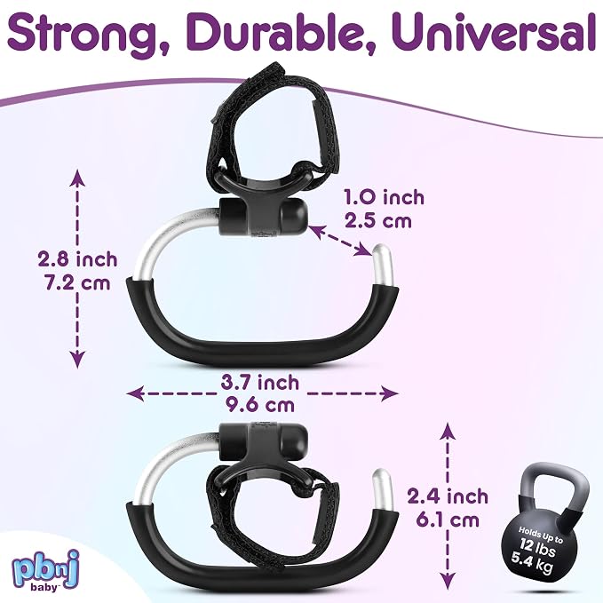 Stroller Hooks for Hanging Diaper Bags - Image 5