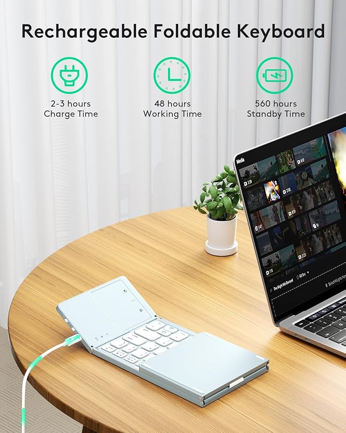 Samsers Foldable Bluetooth Keyboard - Image 3