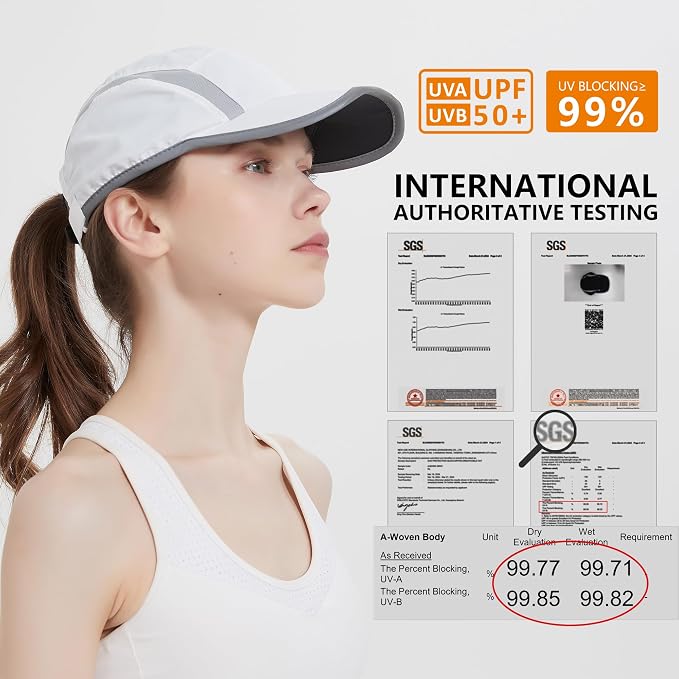 GADIEMKENSD Reflective Folding Outdoor Hat Unstructured Design UPF 50+ Sun - Image 2