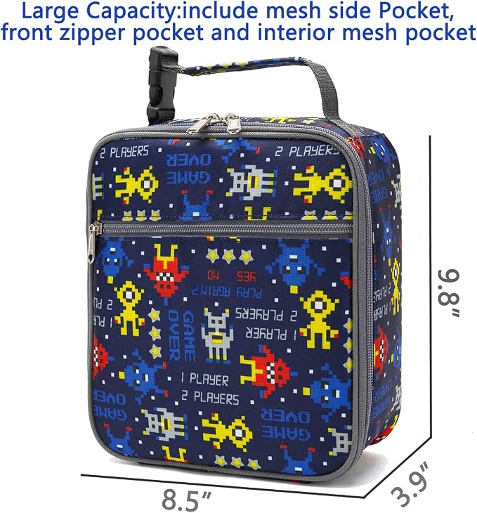 FlowFly Kids Lunch box Insulated Soft Bag Mini Cooler Back to School Thermal - Image 3