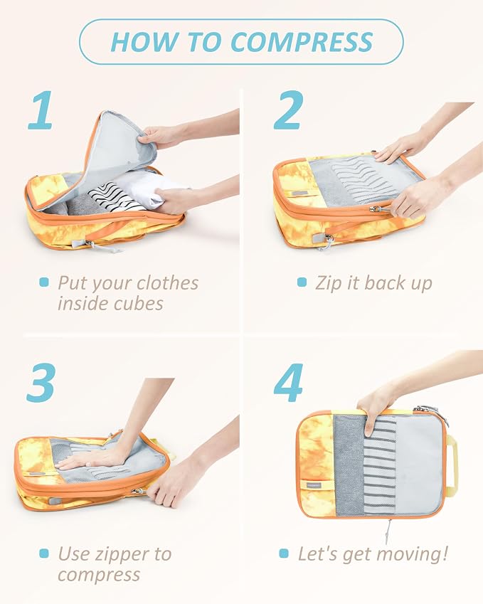 BAGSMART 6 Set Compression Packing Cubes - Image 7
