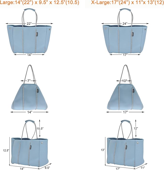 QOGiR Neoprene Multipurpose Beach Bag Tote - Image 4