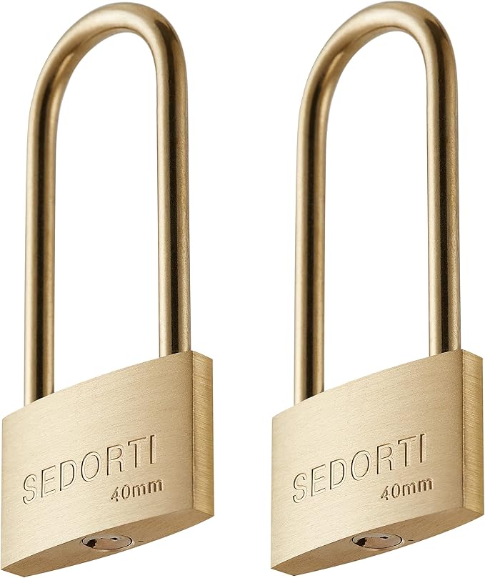 Weather Proof Lock, Keyed Alike Solid Brass Padlocks by SEDORTI