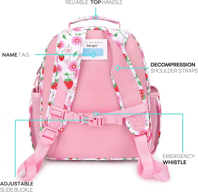 mibasies Toddler Backpack for Girls 2-4: Cute Kids Backpacks for Girls - Image 3