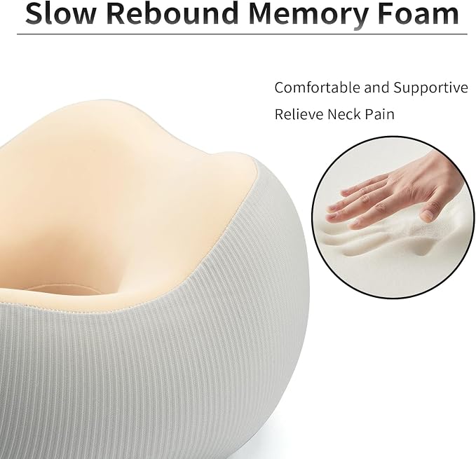 Thickened Travel Neck Pillow for Airplanes for Women, Adjustable Right Amount - Image 4