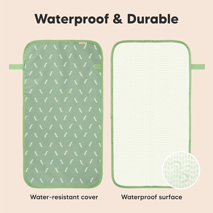 KeaBabies Portable Diaper Changing Pad, Easy Wipe Clean - Image 4
