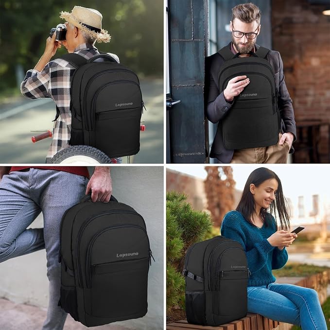 Lapsouno Laptop Backpack, Travel Laptop Backpack, Business Anti Theft Slim - Image 7