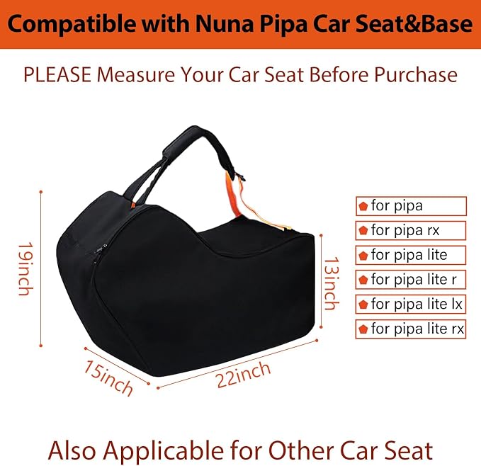 Infant Car Seat Travel Bag for Airplane Compatible - Image 2