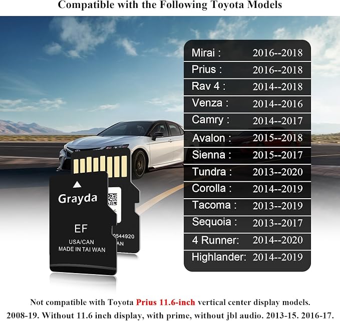 Grayda 2025 Latest Navigation SD Card Map Update 86271-0E077, GPS Map Card - Image 4