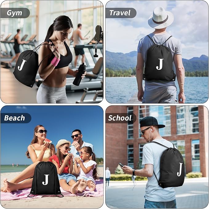 ZOMFELT 6Pcs Drawstring Backpack Drawstring Gym Bags, Foldable Draw String - Image 6