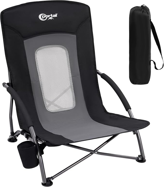PORTAL Beach Chairs for Adults Camping Low Lightweight Portable Chair by PORTAL
