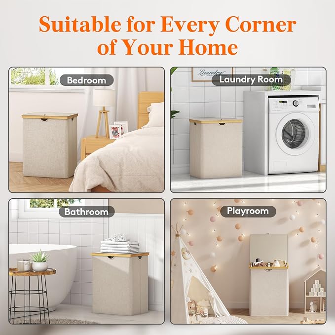 Lifewit 120L Double Laundry Hamper - Image 8