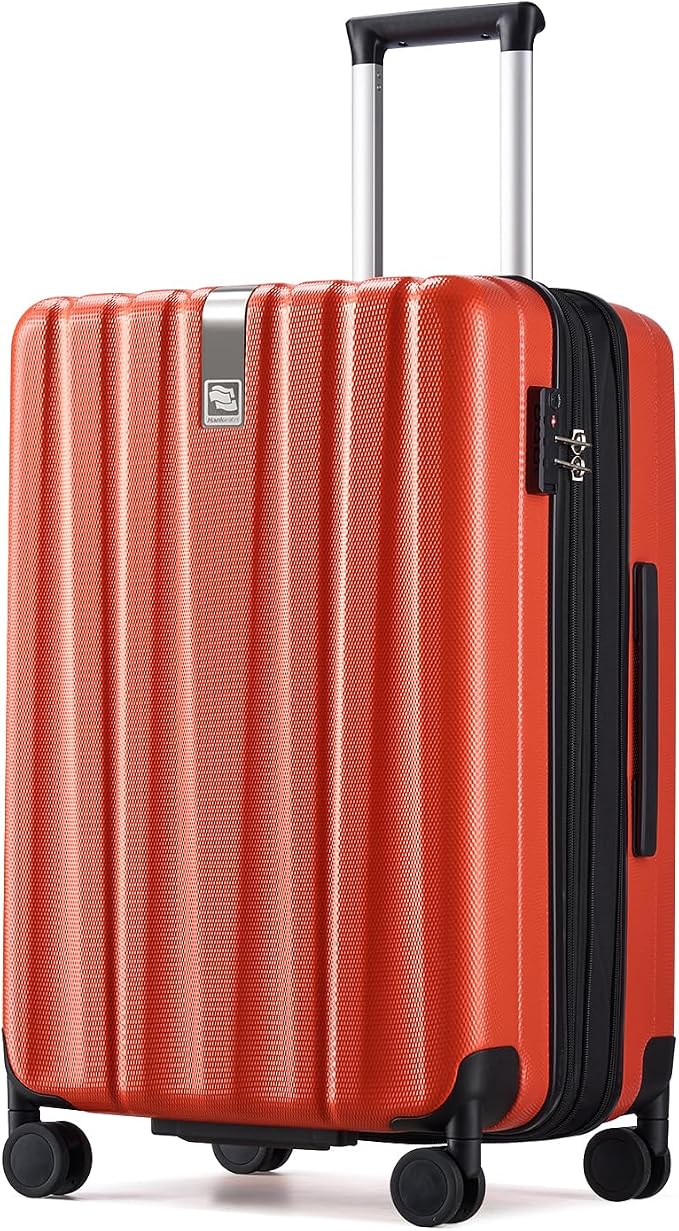 Hanke 24 Inch Expandable Checked Luggage Lightweight PC Hard Case Luggage by Hanke