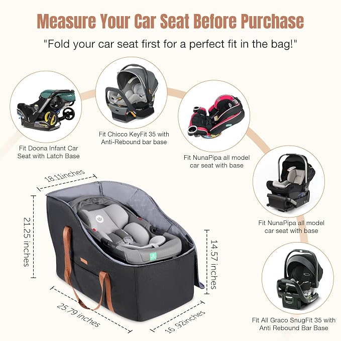 Infant Car Seat Travel Bag - Image 7