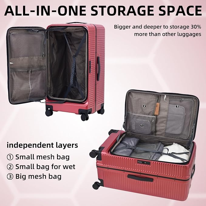 29 Inch Aluminum Checked Luggage - Image 3