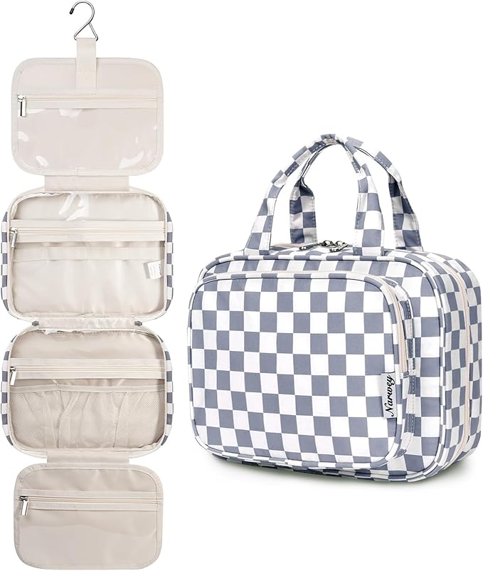 Narwey Hanging Toiletry Bag for Women Travel Makeup Bag Organizer Toiletries by Narwey