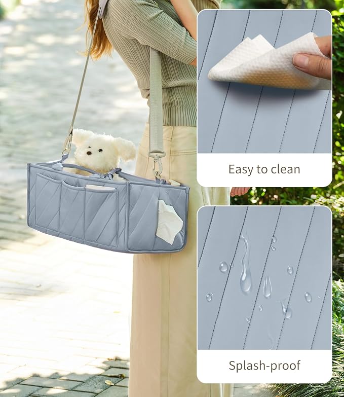 Baby Diaper Caddy with Tissue Pocket, Travel & Car, Baby Essentials Changing - Image 5
