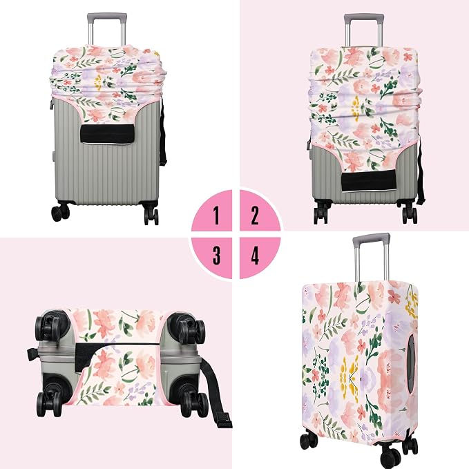 Travel Luggage Cover Suitcase Protector Fits 18-32 Inch Wheel Covers - Image 3