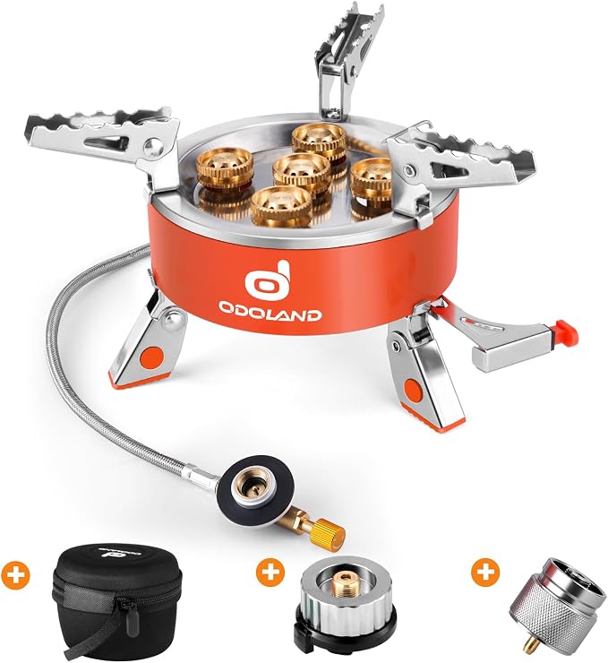 Odoland 9000W Portable Camping Stove Lightweight Camp Stove Collapsible by Odoland