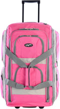 Olympia U.S.A. 22 inch Carry On 8 Pockets Wheeled Rolling Duffel Bag Water by OlympiaUSA