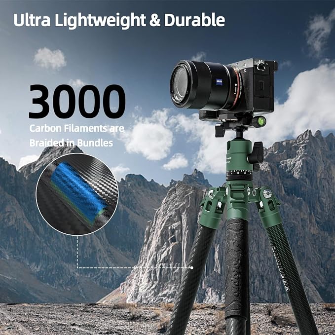 Fotopro 62 Inch Carbon Fiber Tripod - Image 3