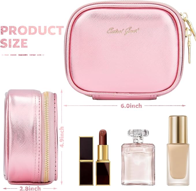 Small Makeup Bag Travel Train Case - Image 2