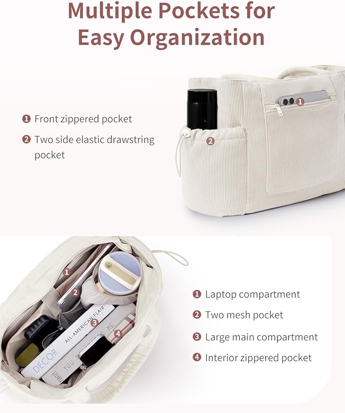 ECOHUB Tote Bag for Women, Work Tote Bags - Image 4