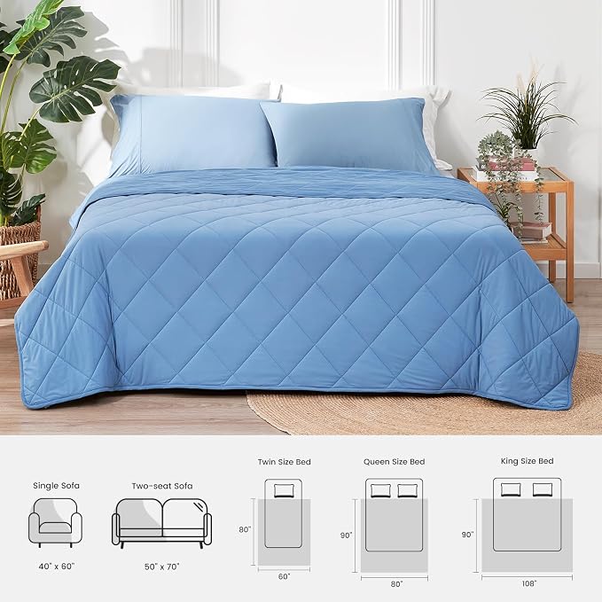 Cozy Bliss Cooling Blanket for Hot Sleepers, Q-Max 0.4 Cooling Comfort Queen - Image 9