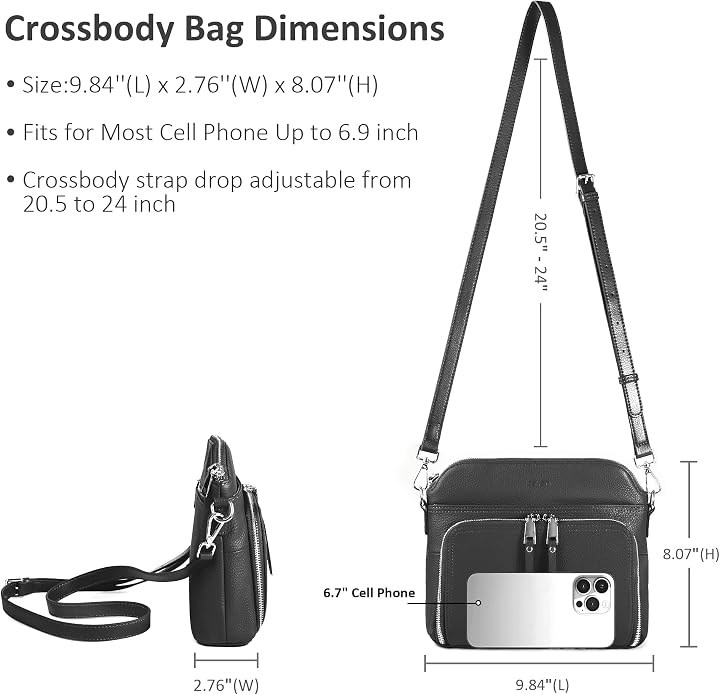 befen Genuine Leather Crossbody Purses - Image 3