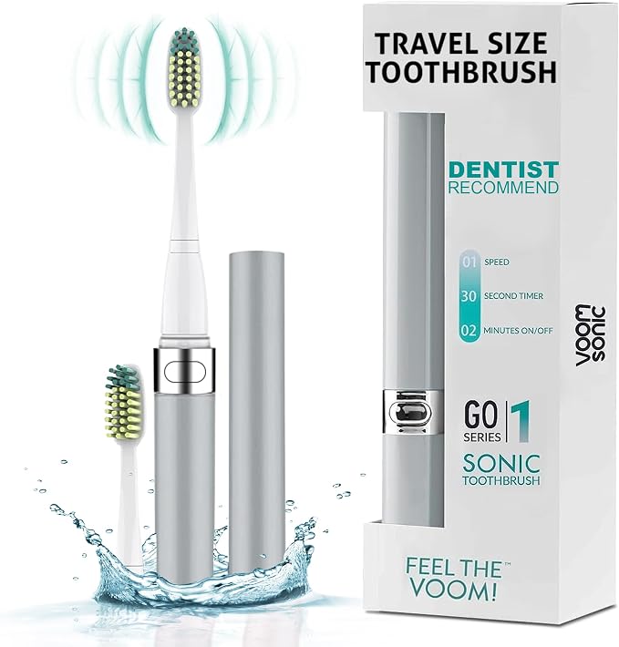 Voom Sonic Go 1 Series Travel Electric Toothbrush, Travel Toothbrushes by VoomSonic