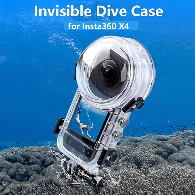 Invisible Dive Case Compatible for Insta360 X4 Dive Housing Case 50m 164ft - Image 2