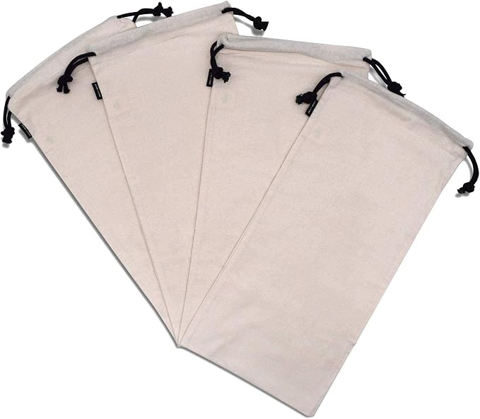ZENPAC Cloth Shoe Bags for Travel, Washable Breathable Cotton Fabric for Luggage - Image 7