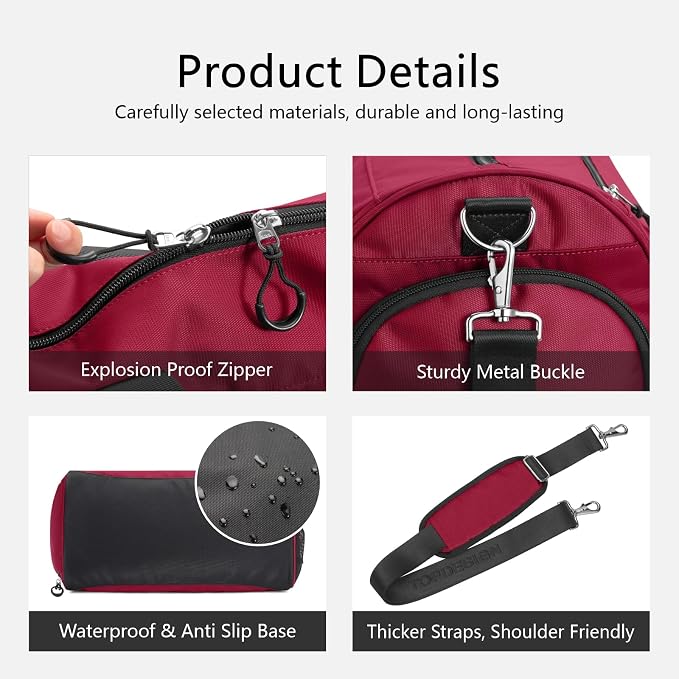 TOPDesign Gym Bag for Women & Men, Unisex Duffel Bag - Image 7