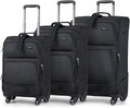 Hanke 3 Piece luggage Sets Softside Expandable luggage by Hanke